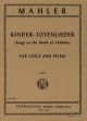 INTERNATIONAL MUSIC MAHLER Kinder-totenlieder For High Voice & Piano