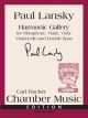 CARL FISCHER HARMONIC Gallery By Paul Lansky For Vibraphone/violin/viola/violoncello