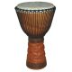 GROOVE MASTERS PERC PRO Series 65cm Wood Djembe With Diamond Carving Natural
