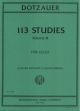 INTERNATIONAL MUSIC DOTZAUER 113 Studies Volume Iii For Cello Solo
