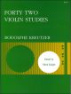 STAINER & BELL RUDOLPH Kreutzer Forty Two Studies For Violin Edited By Mark Knight