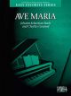 MINSTREL PRESS BACH/GOUNOD Ave Maria Easy Favorite Series