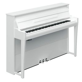 NU1XA PWH AVANT GRAND HYBRID PIANO POLISHED WHITE | Tom Lee Music