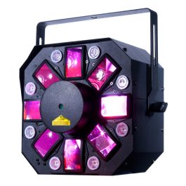 STINGER-II | MOONFLOWER EFFECT | 6X 5W RGBWYP LED, 8X 3W UV LAZERS
