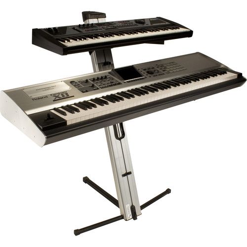 AX-48 PRO S | APEX COLUMN KEYBOARD STAND | SILVER | Tom Lee Music