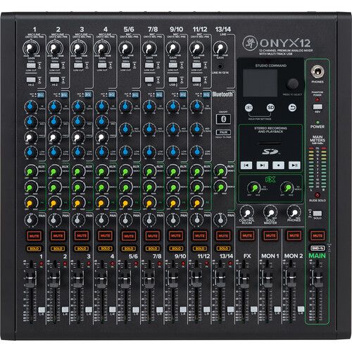 MACKIE Onyx12 USBミキサー 12ch マルチ録音 ONYX12 | 12-CHANNEL PREMIUM ANALOG MIXER WITH MULTITRACK USB & SD
