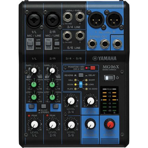 YAMAHA MG06X 6-ch Compact Mixer With Effects