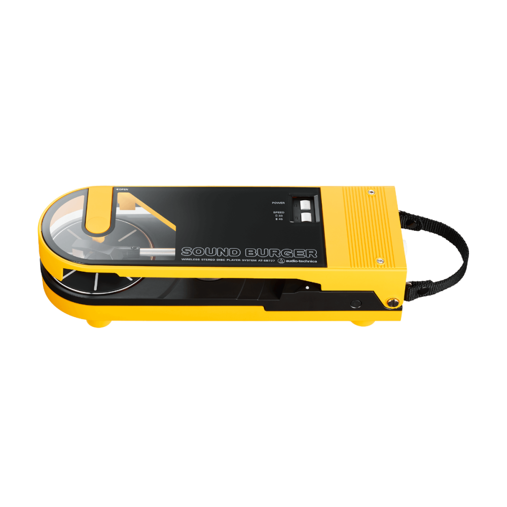 AT-SB727-YL | SOUND BURGER COMPACT PORTABLE TURNTABLE | YELLOW