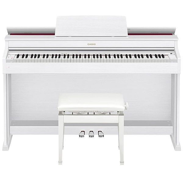 AP470WE CELVIANO 88-NOTE DIGITAL PIANO WHITE WITH BENCH Tom Lee Music