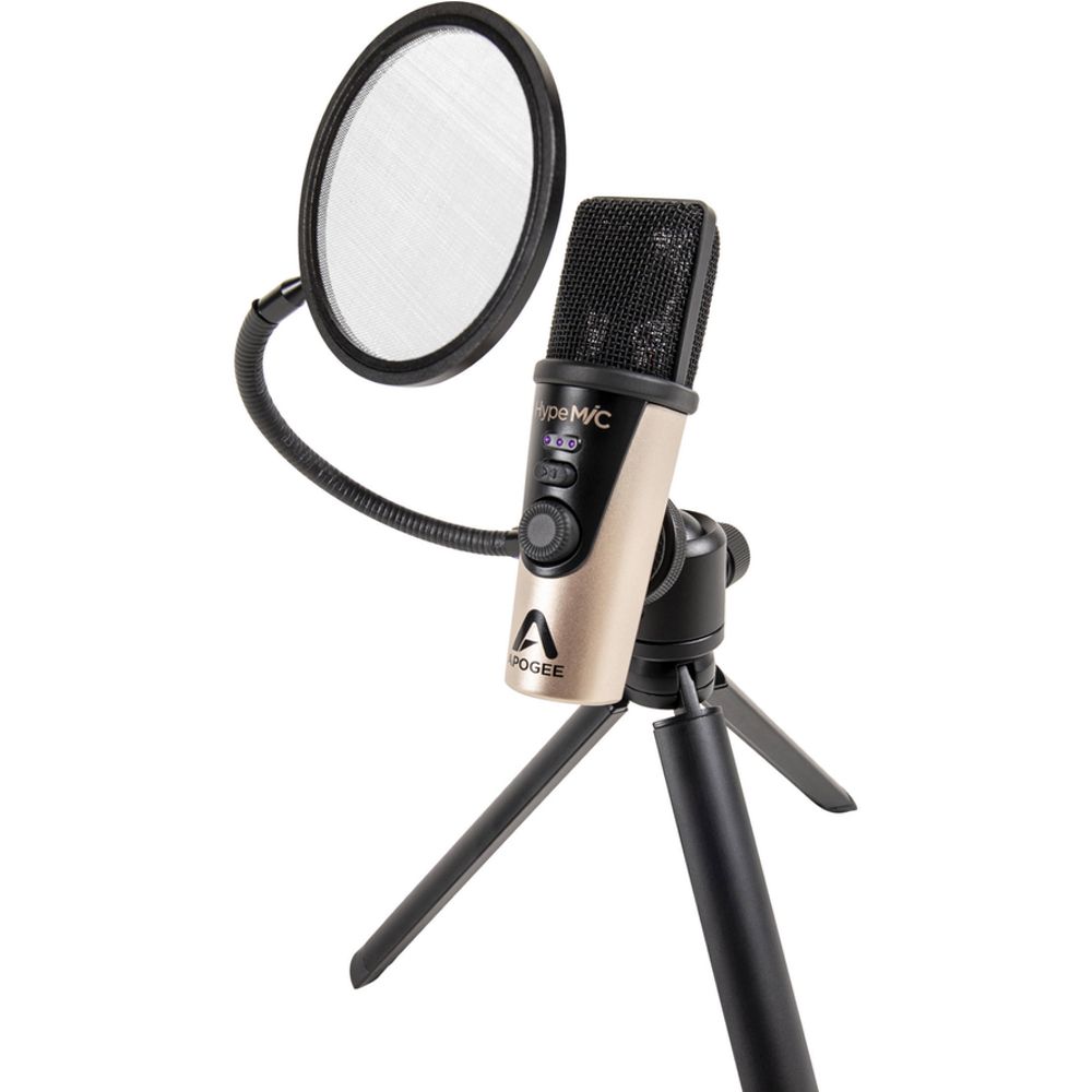 Apogee HypeMiC 美品 HYPEMIC | USB PODCASTING MICROPHONE W/ COMPRESSOR | W/ TRIPOD