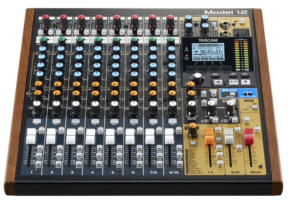 MODEL 12 | 10-INPUT MIXER, AUDIO INTERFACE & RECORDER | Tom Lee Music