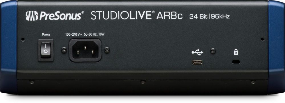 STUDIOLIVE AR8C | 8-CHANNEL USB-C ANALOG MIXER/AUDIO INTERFACE/SD