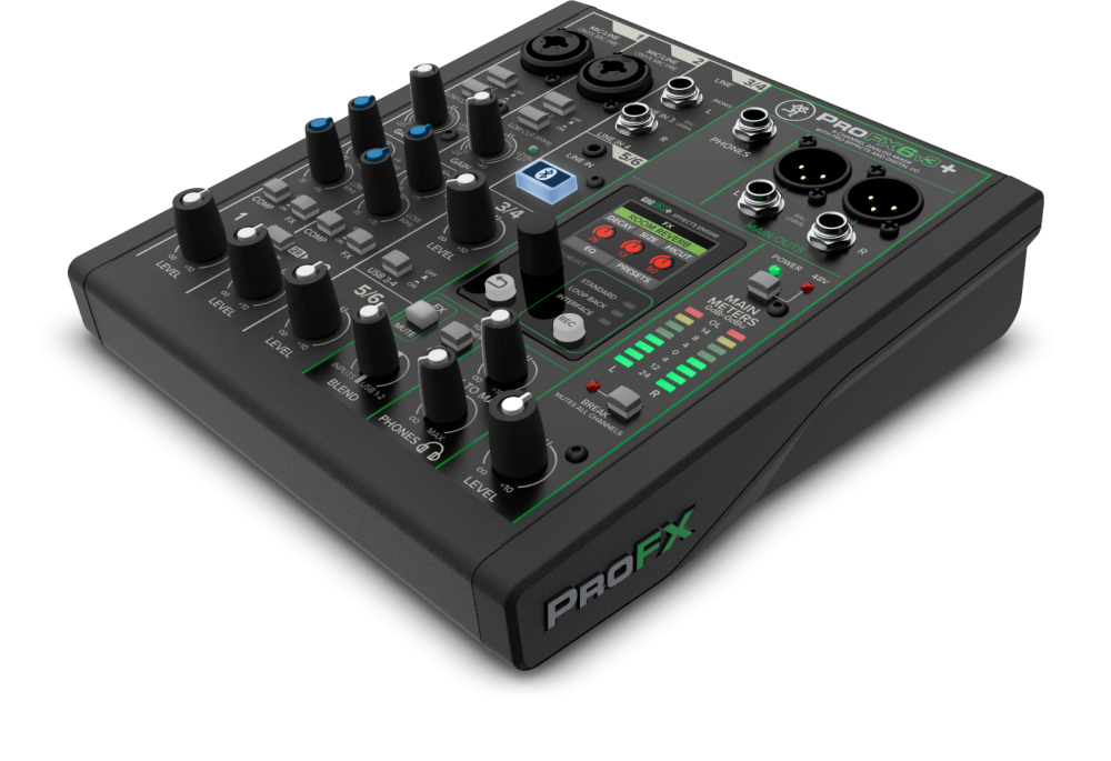 PROFX6v3 オーディオインターフェース PROFX6V3+ | 6-CHANNEL ANALOG MIXER W/ FX, USB RECORDING MODES