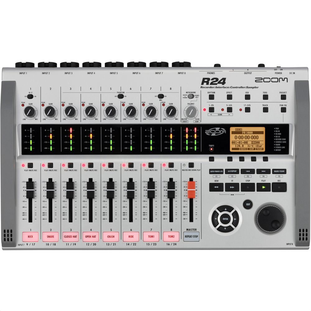 ZOOM R24 24-track Recorder, Audio Interface & Controller