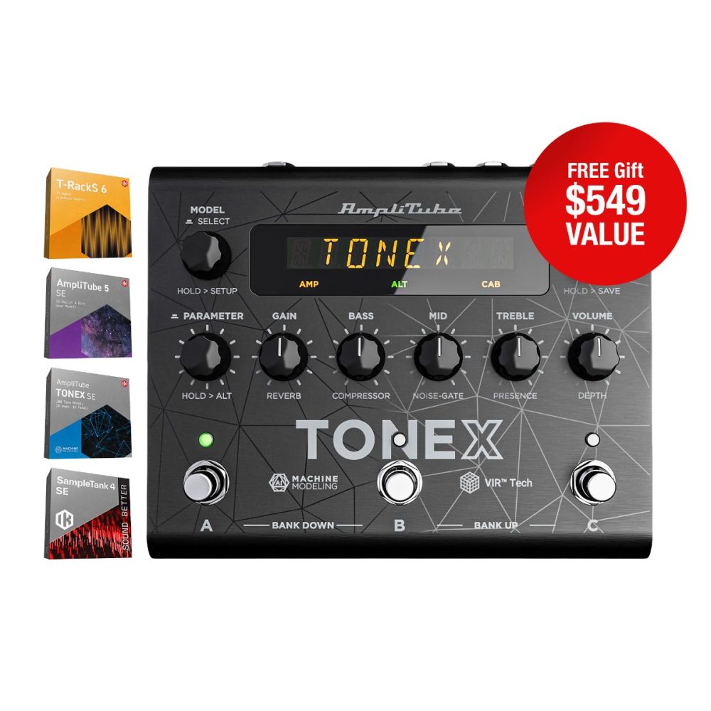 【美品】TONEX Pedal +TONEX MAX + Amplitube5 IK Multimedia TONEX Pedal Amplifier/Cabinet/Pedal Modeler with