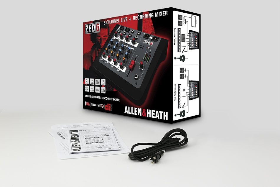 ZED-6 | 2 MONO + 2 STEREO CHANNEL COMPACT MIXER | Tom Lee Music