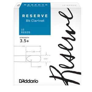 D'ADDARIO RESERVE Bb Clarinet Reed Strength 3.5+