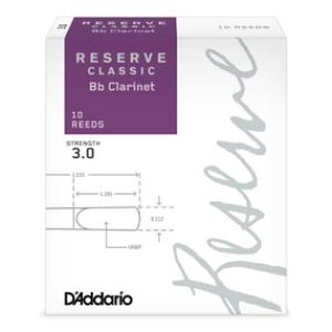 D'ADDARIO RESERVE Classic B-flat Clarinet Reed Strength 2