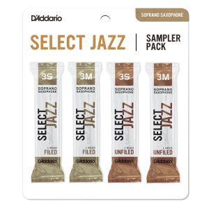 D'ADDARIO SELECT Jazz Reed Sampler Pack Soprano Sax 3s/3m