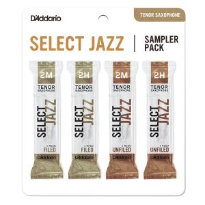 D'ADDARIO SELECT Jazz Reed Sampler Pack Tenor Sax 2m/2h