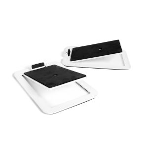 KANTO AUDIO S4W | Medium Desktop Speaker Stands | Pair | White