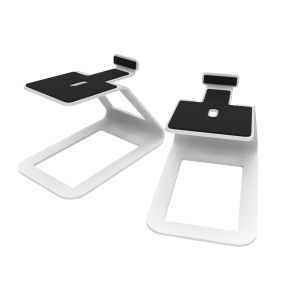 KANTO AUDIO SE4W | Medium Elevated Desktop Speaker Stands | Pair | White