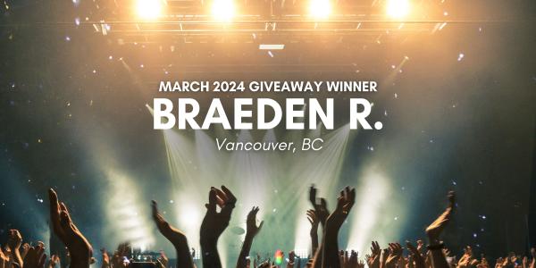 March 2024 $500 Shopping Spree Winner: Braeden R.