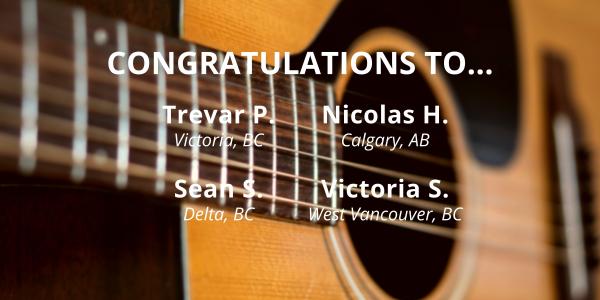 Acoustic Fender Guitar Winners (October 2021)