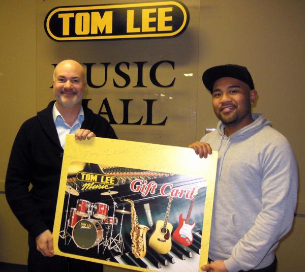 2013 Boxing Day $500 Tom Lee Music Gift Card Winner: David Ganitano