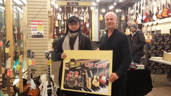 2017 Moving Sale $100 Tom Lee Music Gift Card Winners