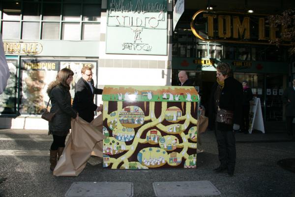 DVBIA Emily Carr Wrap Project Box Unveil Dec. 2013