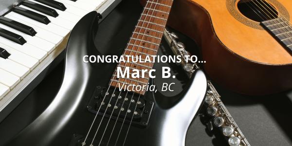 January 2023 $500 Shopping Spree Winner: Marc B.