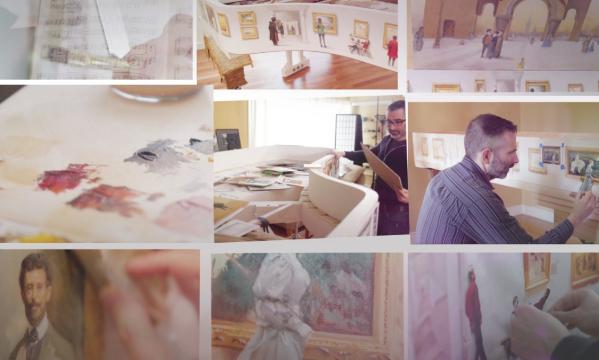 Paul Wyse Recreates Pictures at an Exhibition
