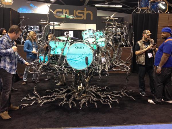 New from NAMM: Cool Crush Drum Set Display