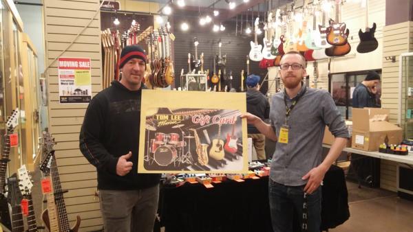 2016 Boxing Day $500 Tom Lee Music Gift Card Winner: David Rothnie
