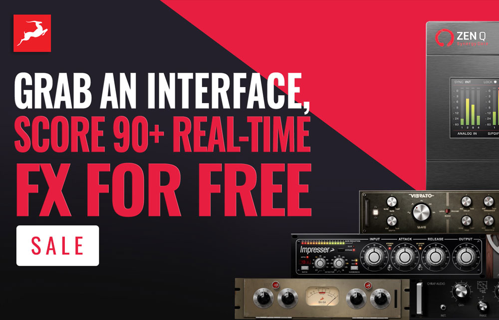 GRAB AN INTERFACE, SCORE 90+ REAL-TIME FX FOR FREE – SALE!