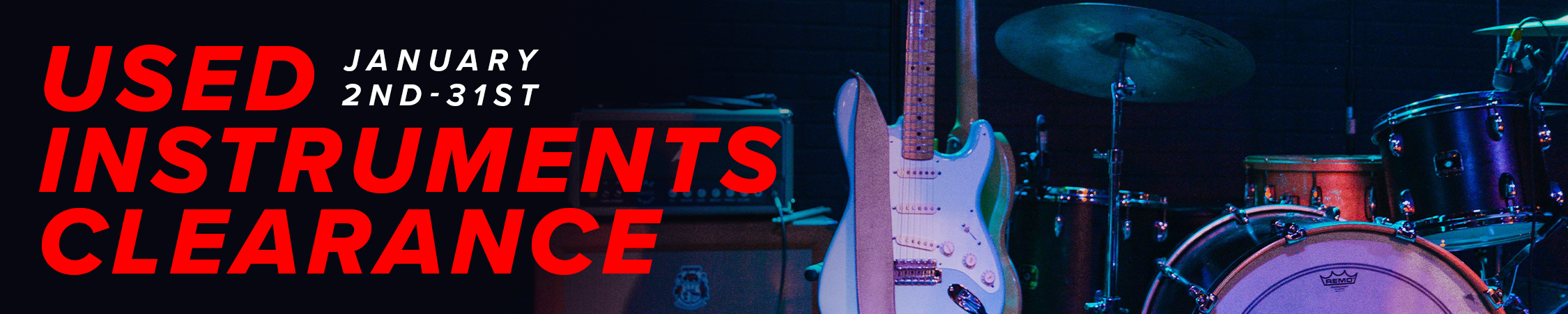 January Clearance Sale on Used Instruments!