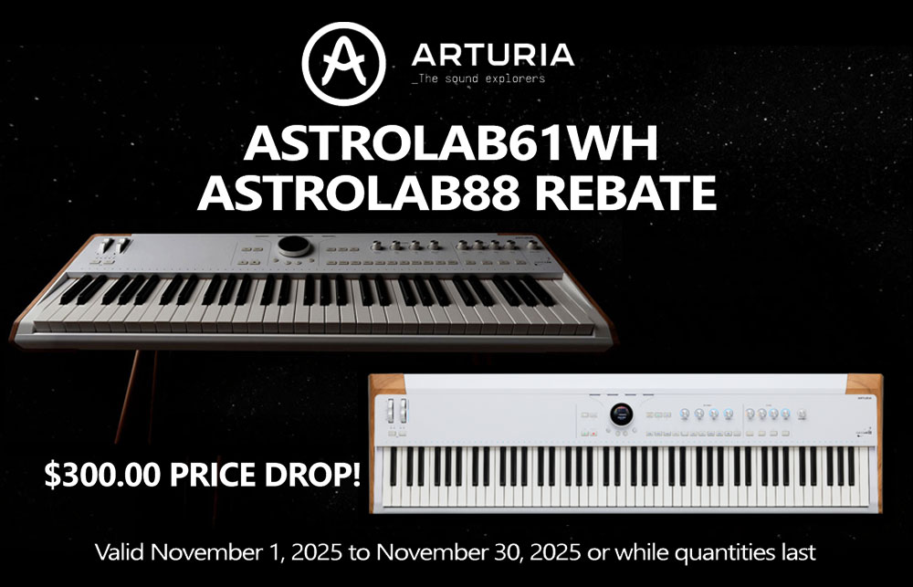 Arturia Astrolab 61 & 88 Rebate!