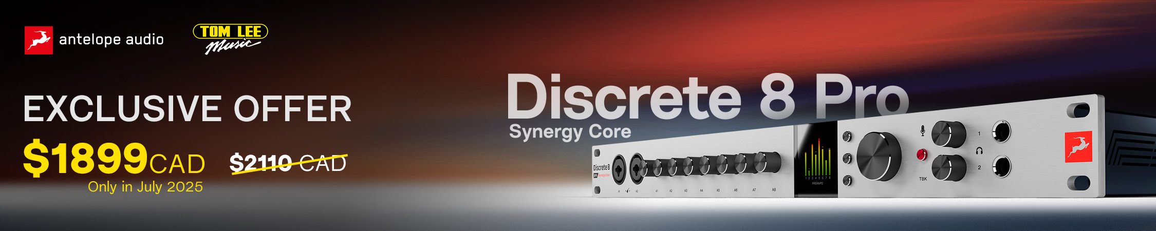 Tom Lee Music Exclusive Offer: Antelope Audio Discrete 8 Pro