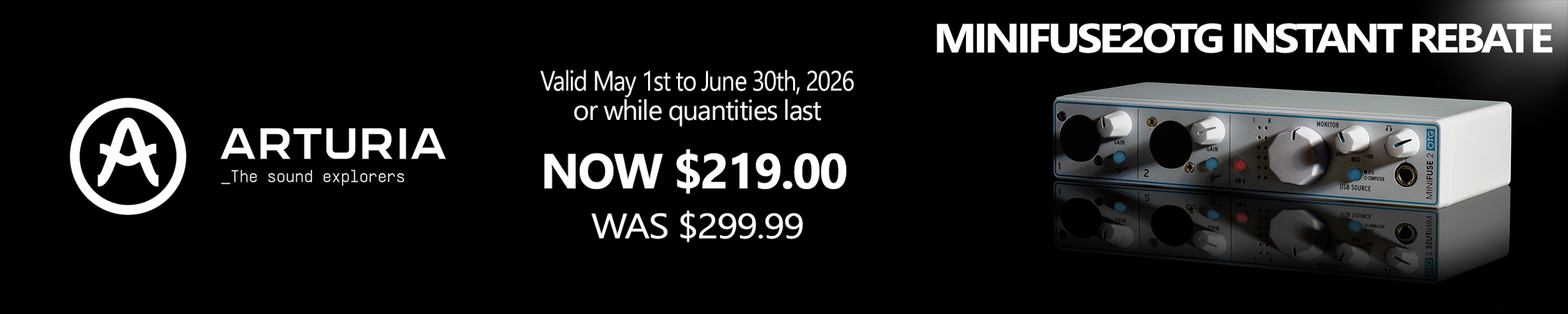 Arturia Minifuse 2 OTG Rebate
