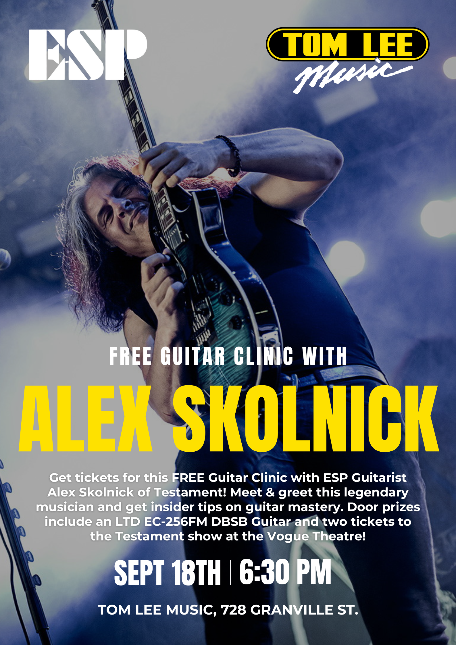 Alex Skolnick Clinic!