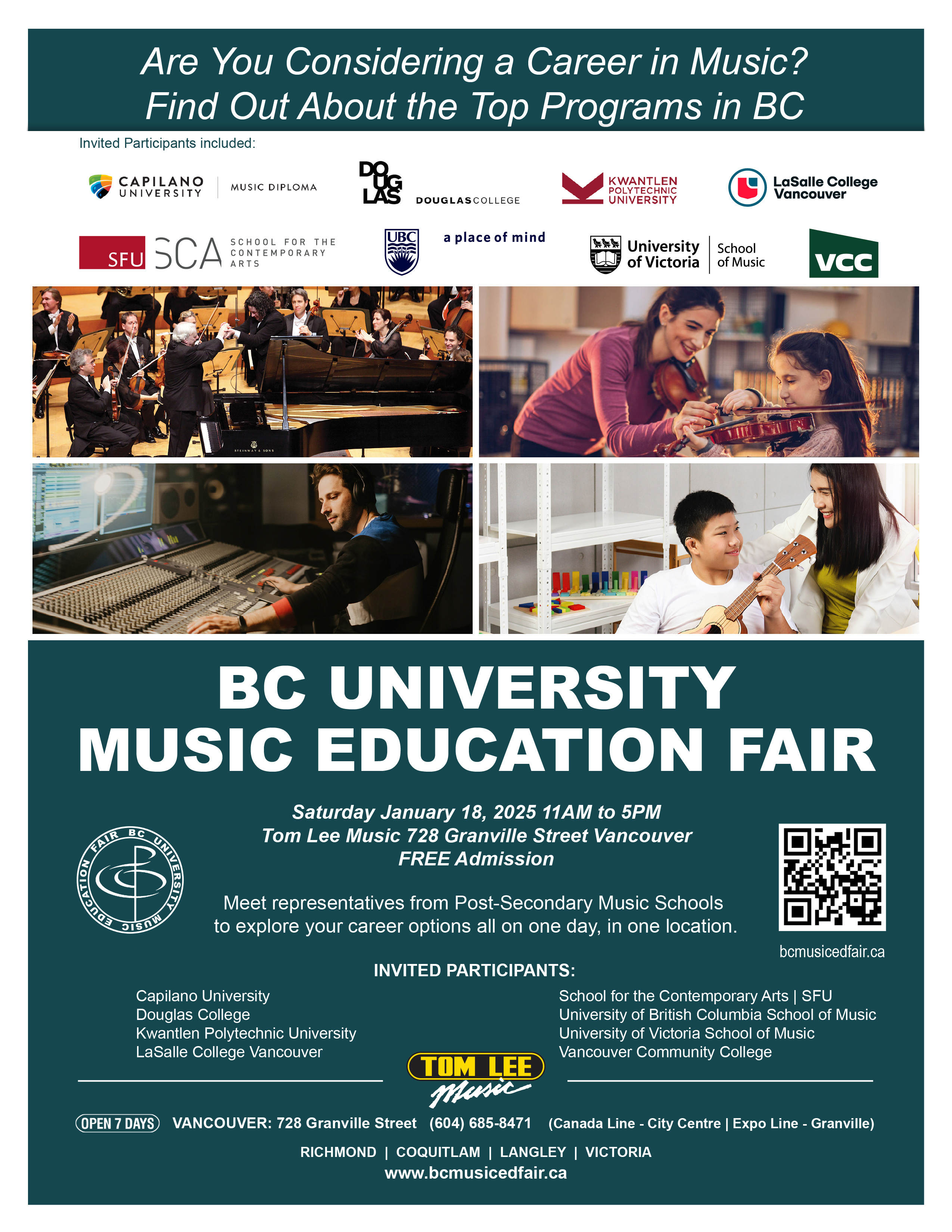 BC Post-Secondary Music Education Fair