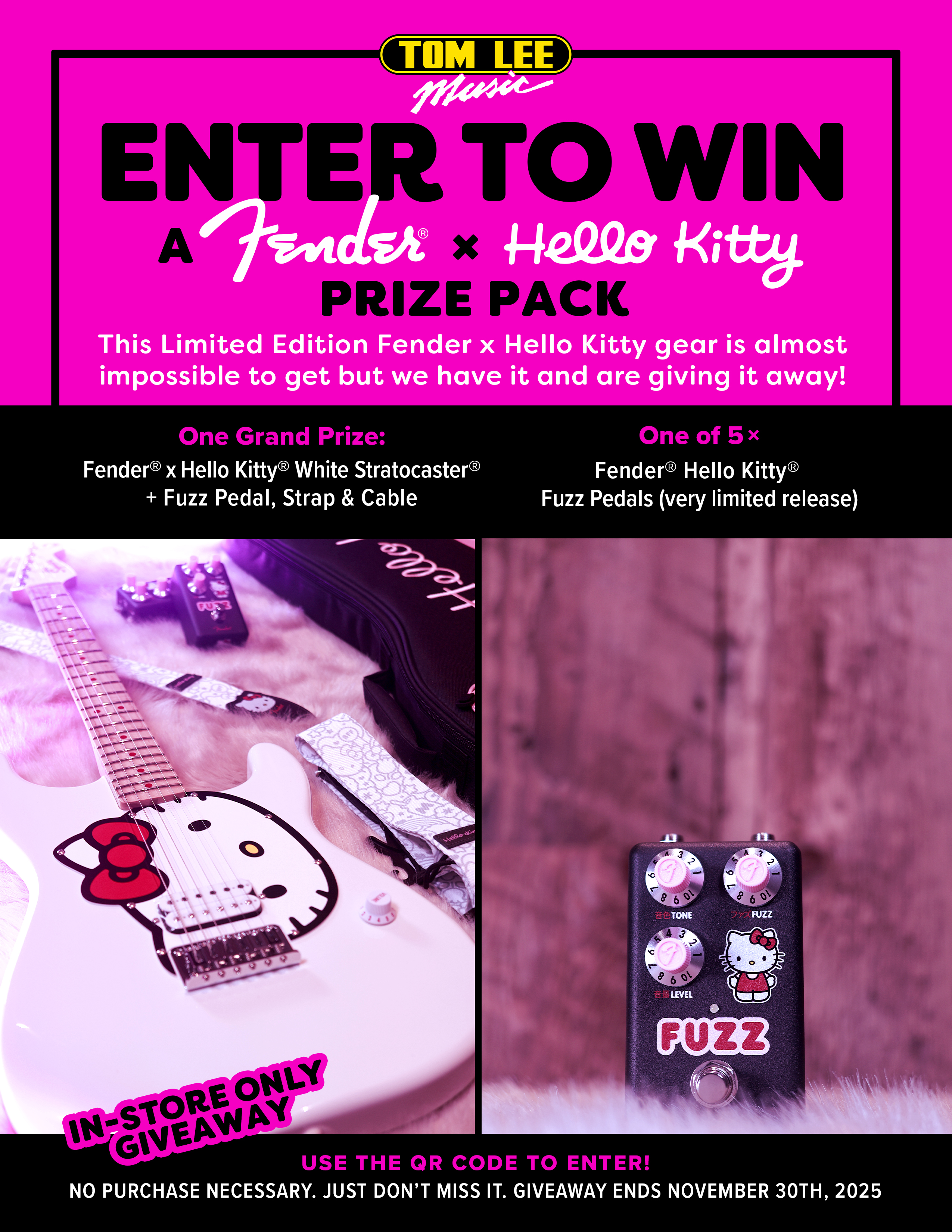 Fender Hello Kitty Giveaway!