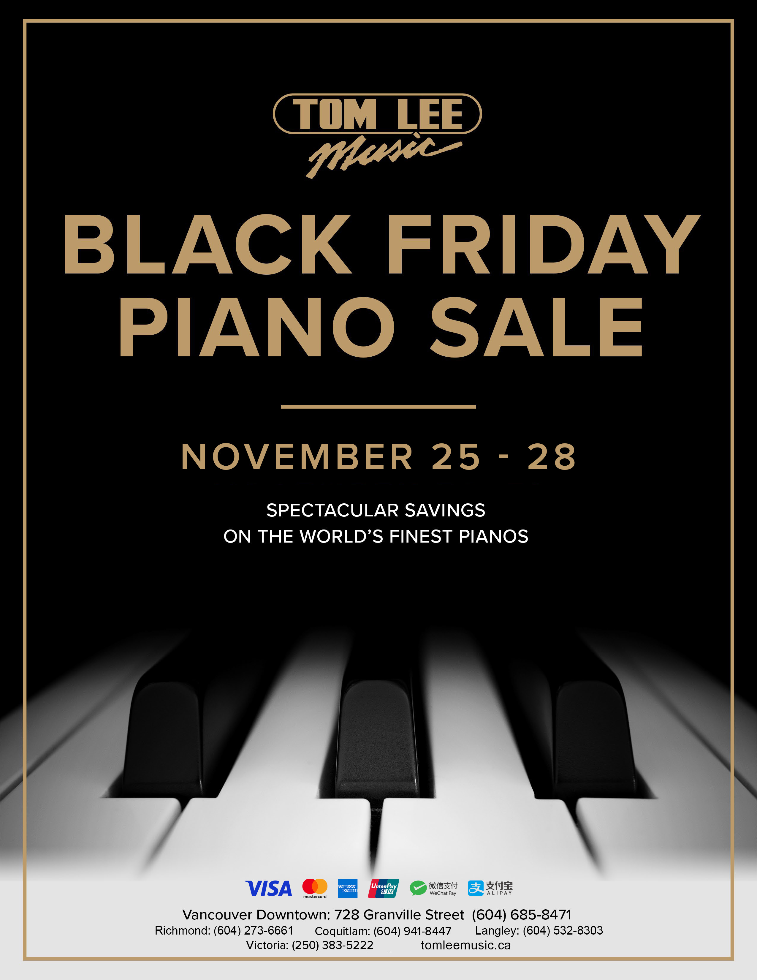Black Friday Piano Sale | Lee