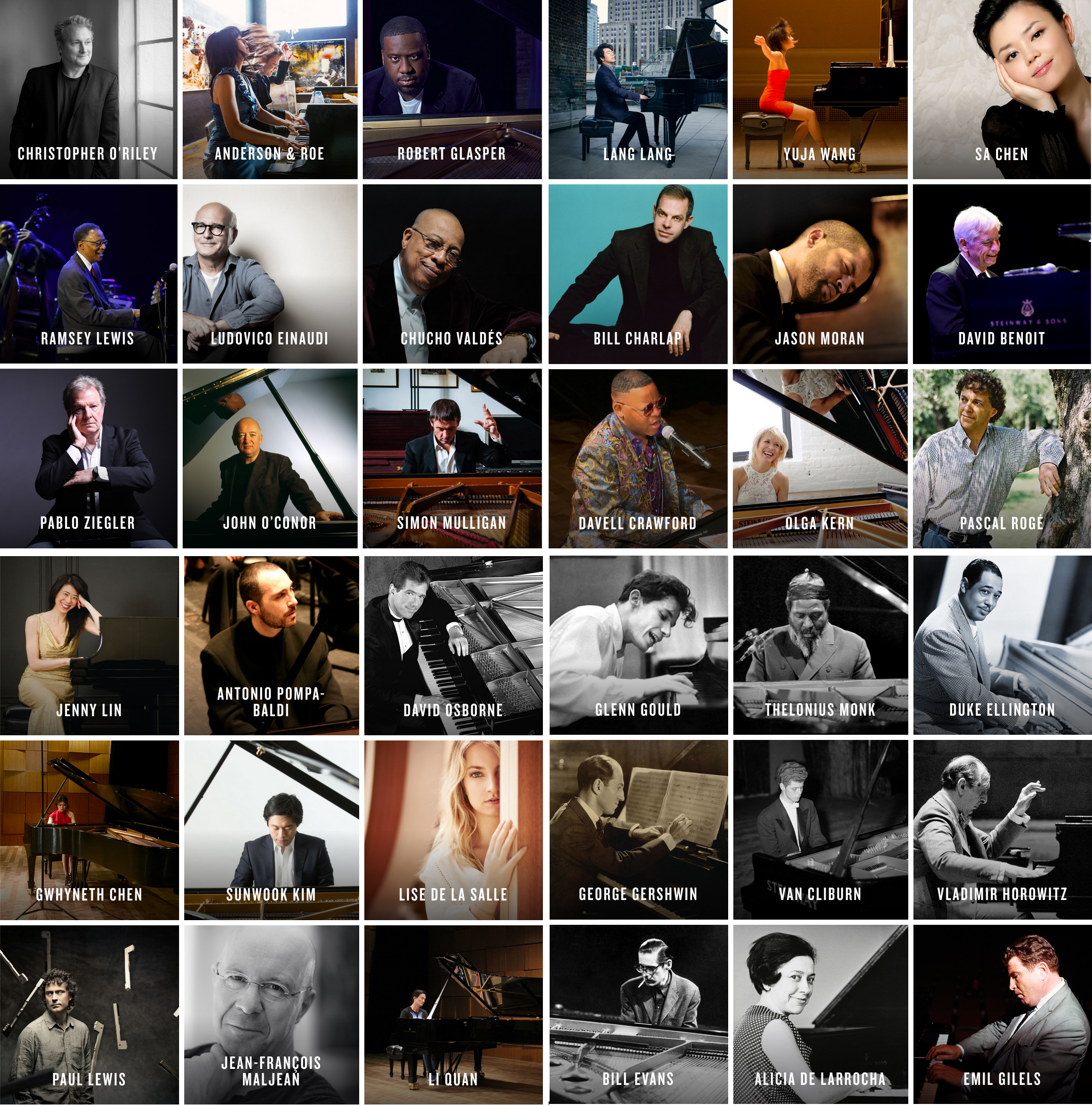 The thousands of performances from current STEINWAY artists as well as SPIRIO SYNC videos are available at the touch of a button on the included iPad. Every month the library expands, automatically updated from the Cloud. In addition to today's greatest musicians, historic performances by STEINWAY IMMPORTALS are available, including Duke Ellington, Glenn Gould, Arthur Rubinstein, Art Tatum, and many more.