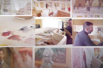 Paul Wyse Recreates Pictures at an Exhibition