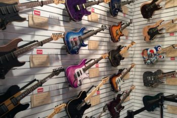 Schecter Custom Shop Display
