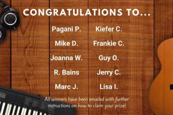 10 $100 Gift Card Winners