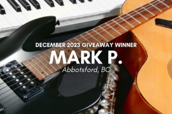 December 2023 $1000 Musical Shopping Spree Winner: Mark P.
